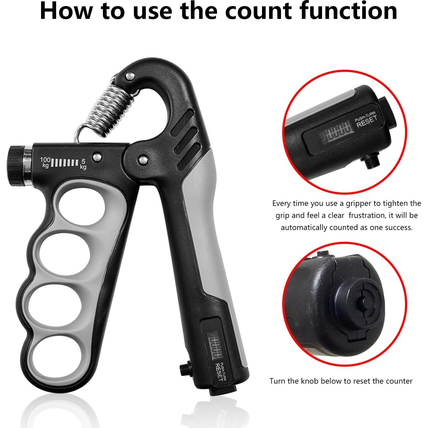 Fortalecedor de Agarre MXhme Ajustable 5-100KG para Mano