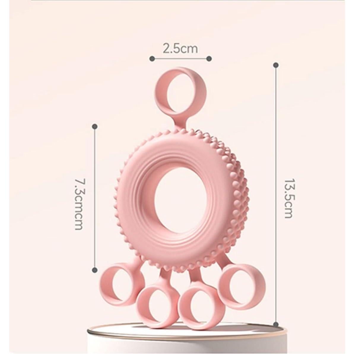 Ejercitador de Mano y Dedo Ocdin 2-en-1 de Silicona Rosa