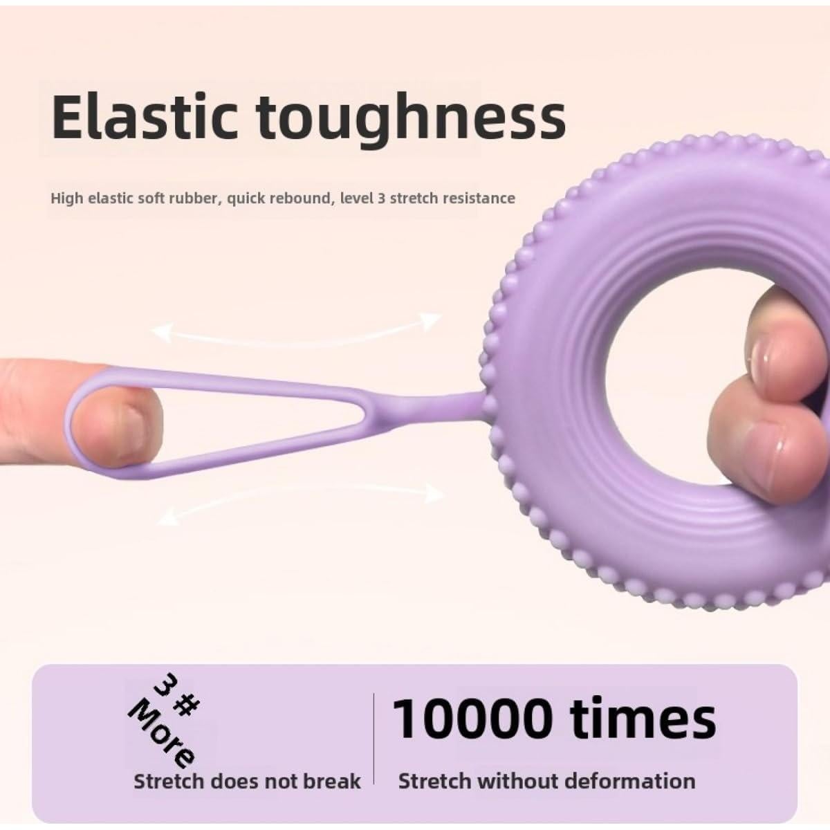 Ejercitador de Mano y Dedo Ocdin 2-en-1 de Silicona Rosa