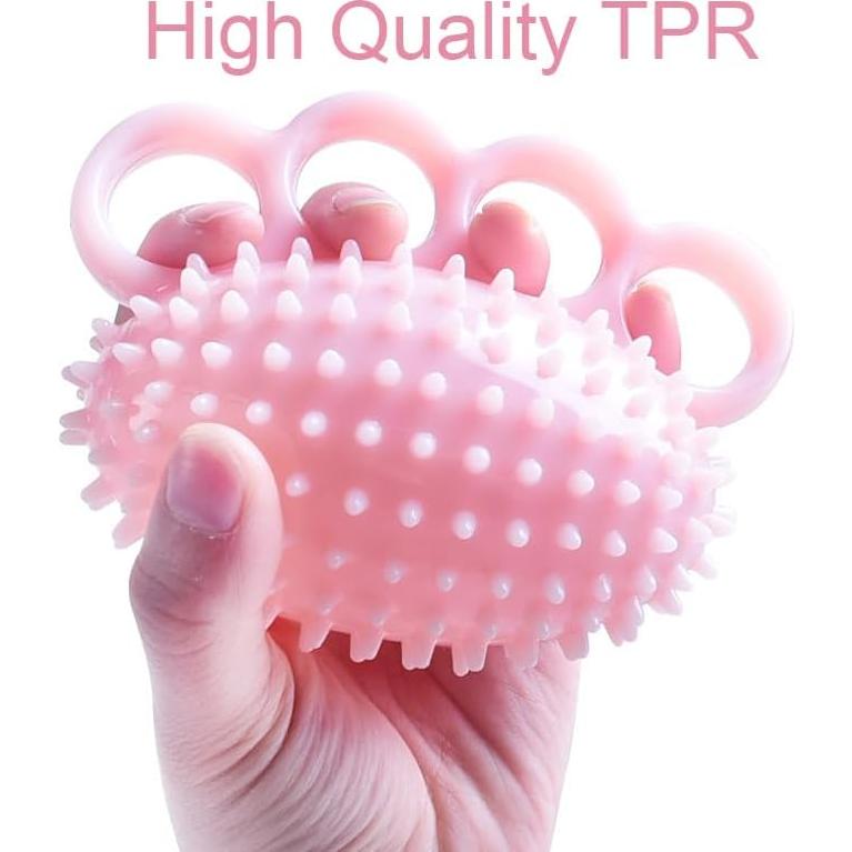Bola de Ejercicio para Manos Qeeheng Rosa - Estirador de Dedos