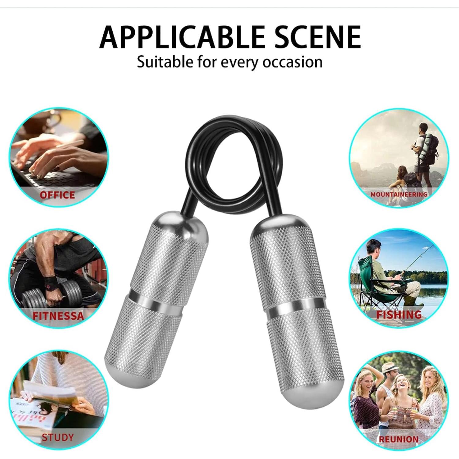 Fortalecedor de Mano Antiestrés CHEETOP CT-WL - Metal Plata