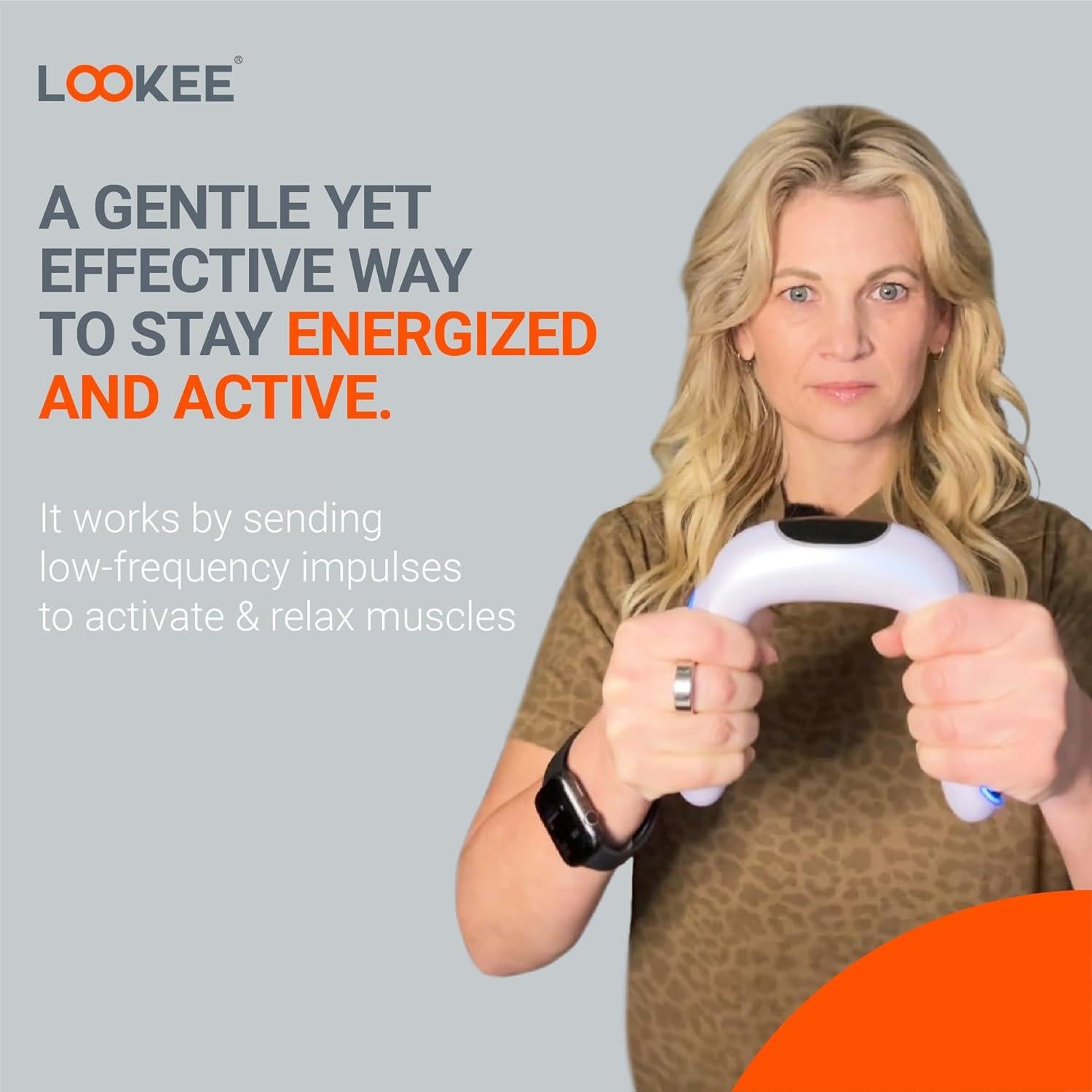 Ejercitador de Brazo LOOKEE VibHeal 15 Niveles - Fortalecedor de Mano