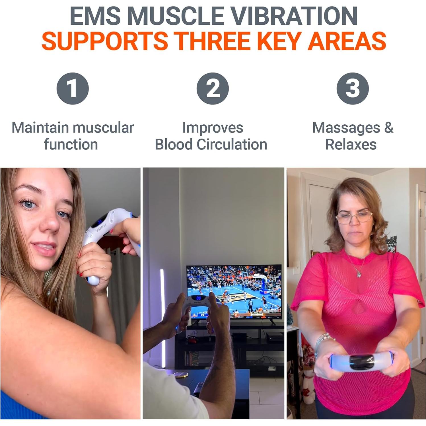 Ejercitador de Brazo LOOKEE VibHeal 15 Niveles - Fortalecedor de Mano