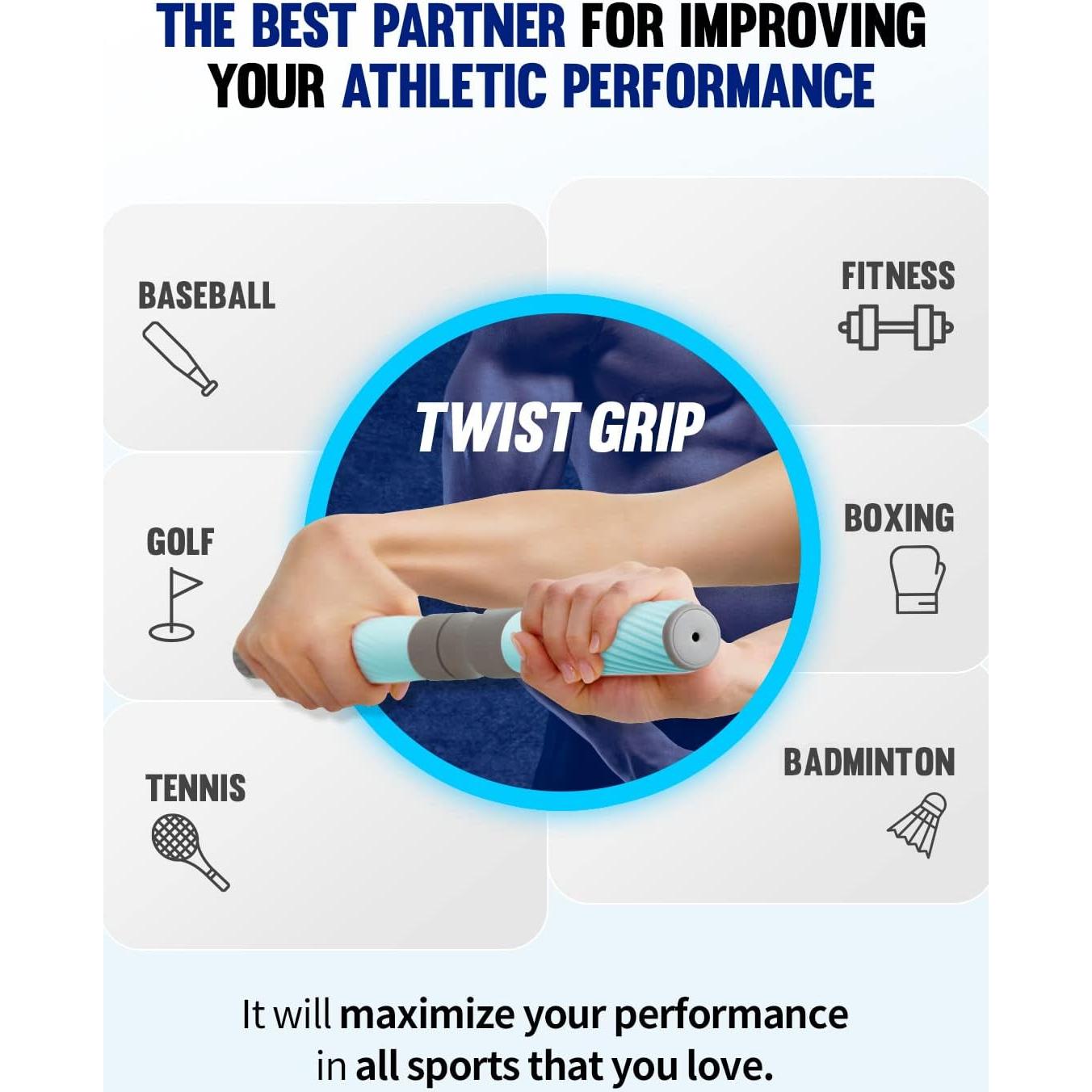 Barra de Resistencia Ajustable GD para Fortalecimiento de Muñeca