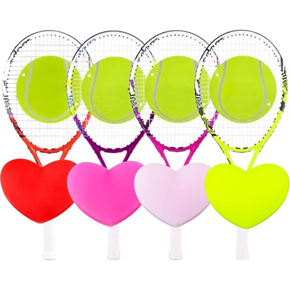 Paquete de 8 Amortiguadores de Raqueta DQITJ Corazón