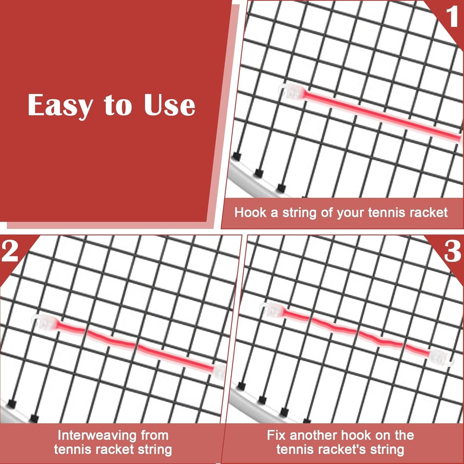 12 Amortiguadores de Raqueta de Tenis Bettoor Silicona