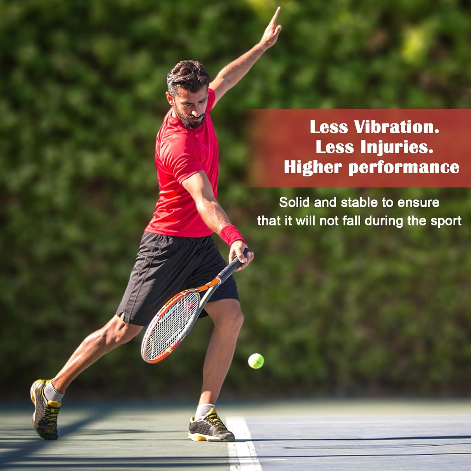 12 Amortiguadores de Raqueta de Tenis Bettoor Silicona