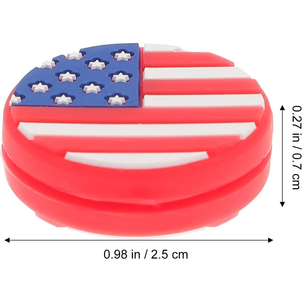 Amortiguadores de Tenis Amosfun 6PCS Silicona Bandera Americana