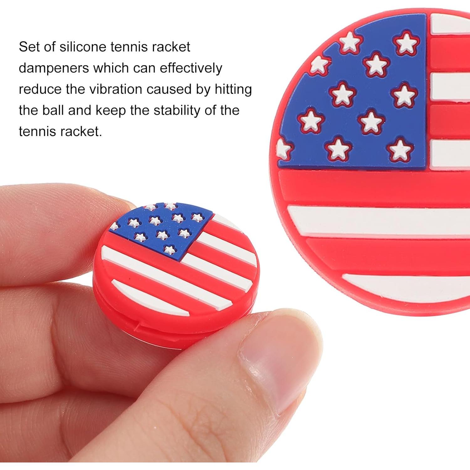 Amortiguadores de Tenis Amosfun 6PCS Silicona Bandera Americana