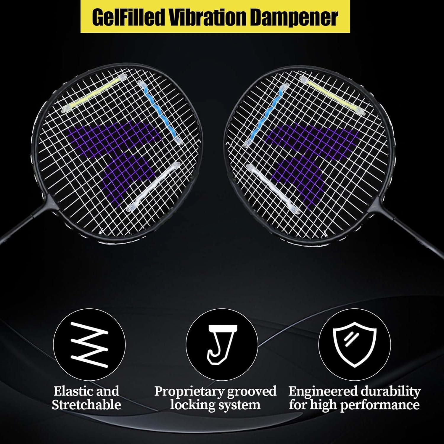 Amortiguadores de Raqueta de Tenis Qianyu 8 Pcs Silicona