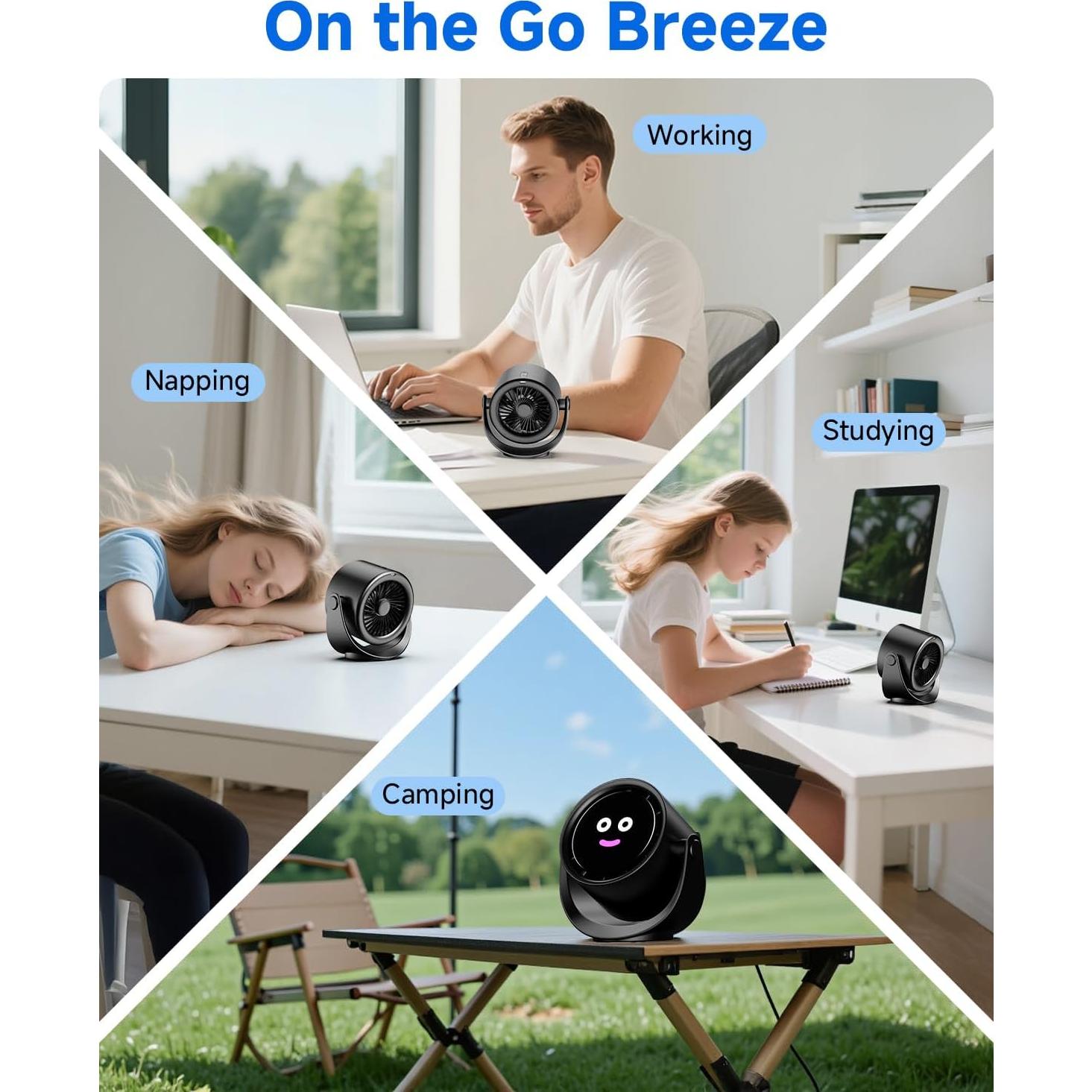 Ventilador de Escritorio YOSHENMO A229 15.24 cm 5 Velocidades