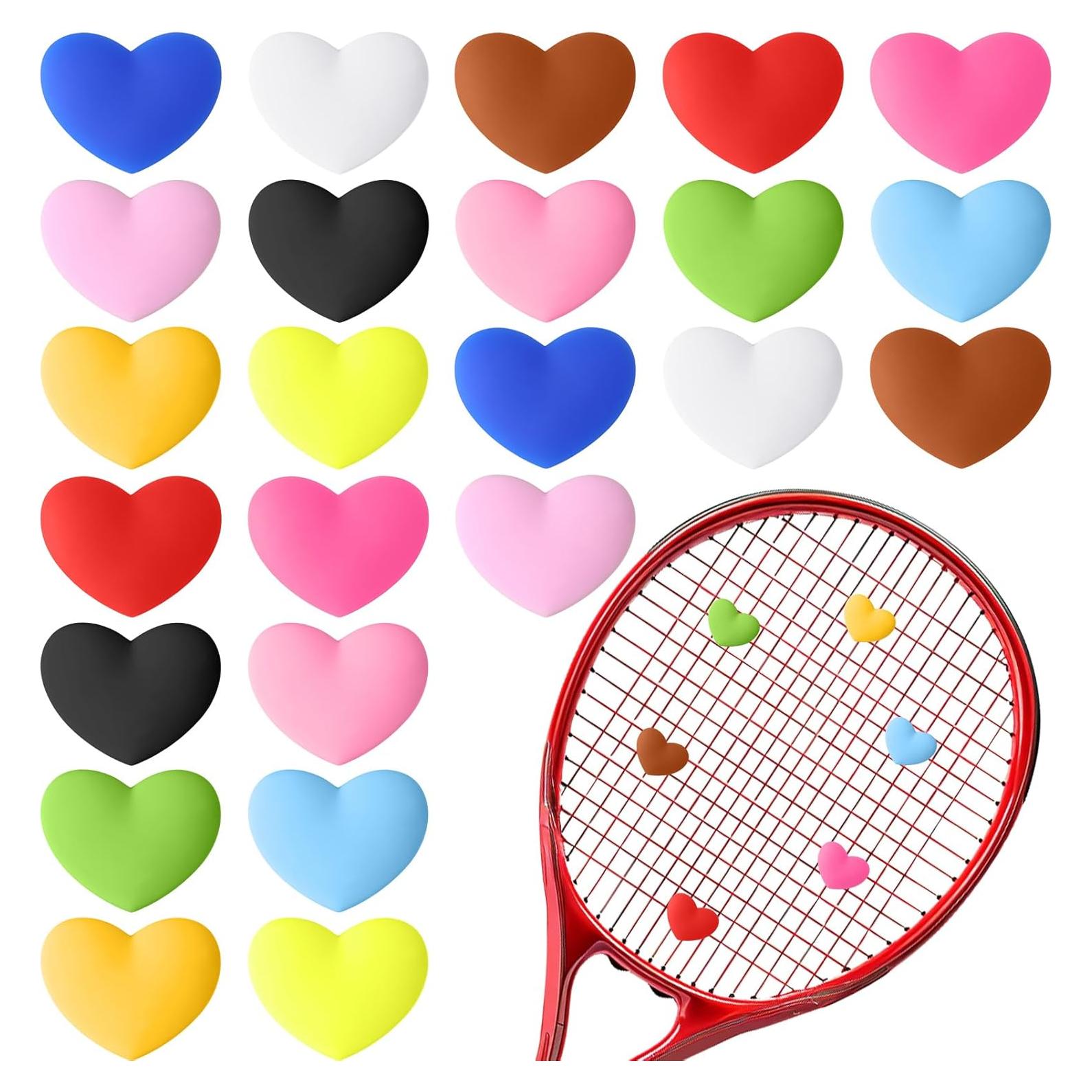 24 Amortiguadores de Vibraciones de Tenis HappyAlley Corazón