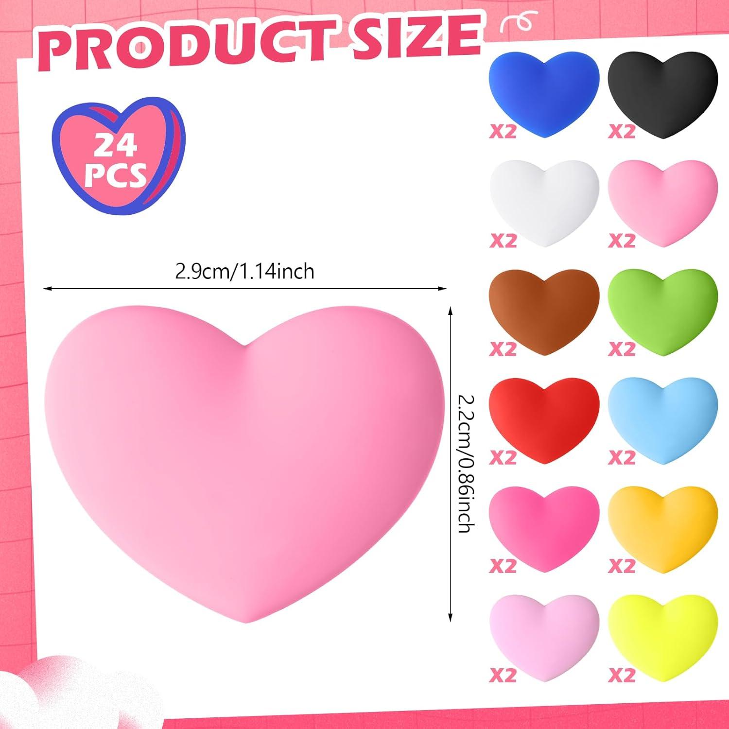 24 Amortiguadores de Vibraciones de Tenis HappyAlley Corazón