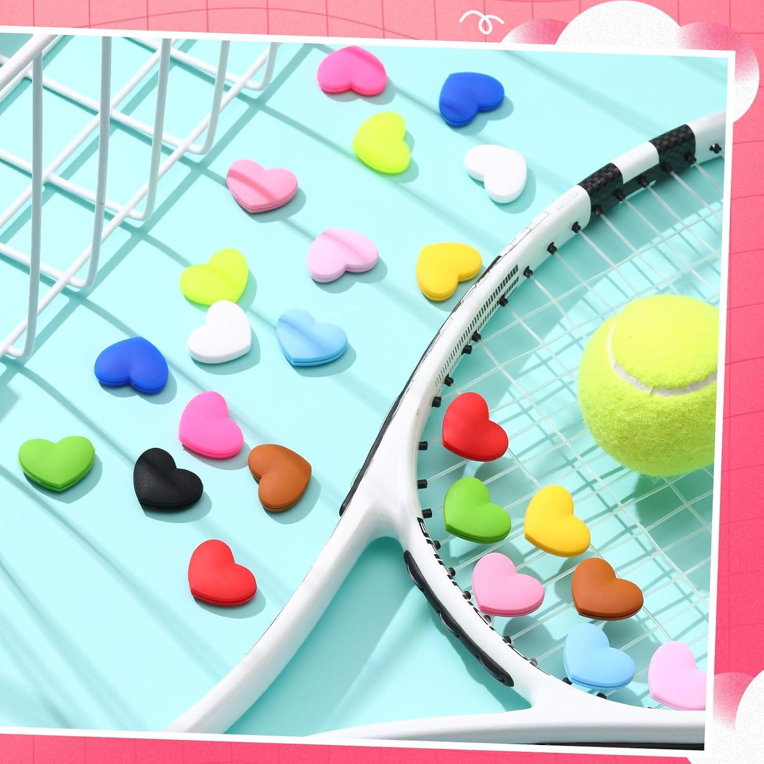24 Amortiguadores de Vibraciones de Tenis HappyAlley Corazón