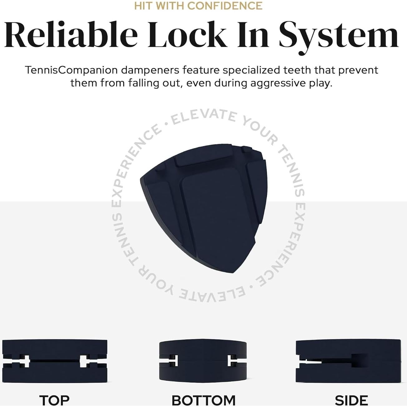 Amortiguador de Vibración para Raqueta TennisCompanion - 4 Piezas