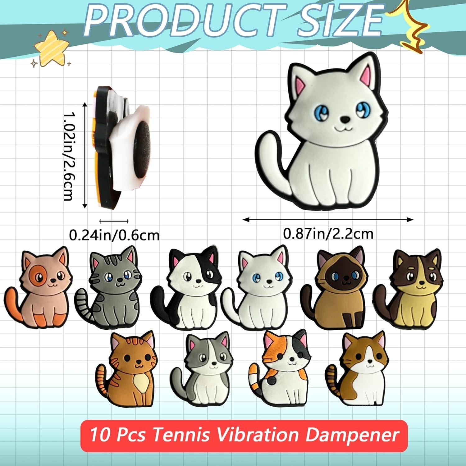 Amortiguadores de Tenis INSYOHO 10-Pack Silicona Gato