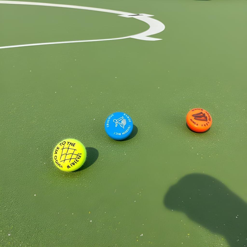 Amortiguadores de Vibración de Tenis ZGLUZP - 4 Pcs Amarillo