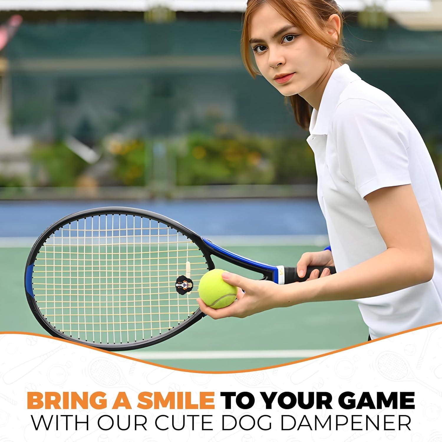 Amortiguadores de Raqueta de Tenis TRESSIS - Perro de Montaña de Berna - Paquete de 2