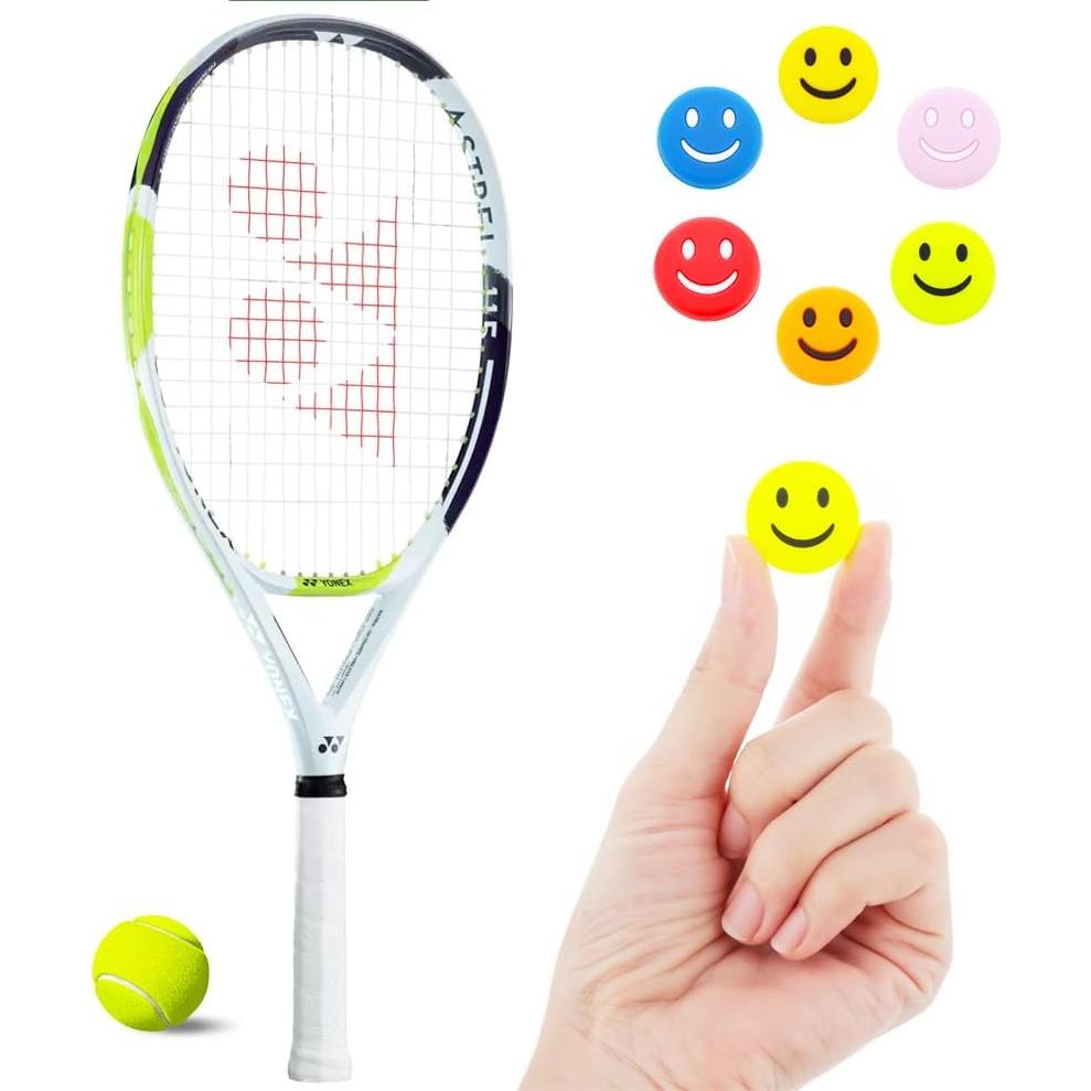 Amortiguadores de Raqueta de Tenis DQITJ 12 Pcs Goma 6 Colores