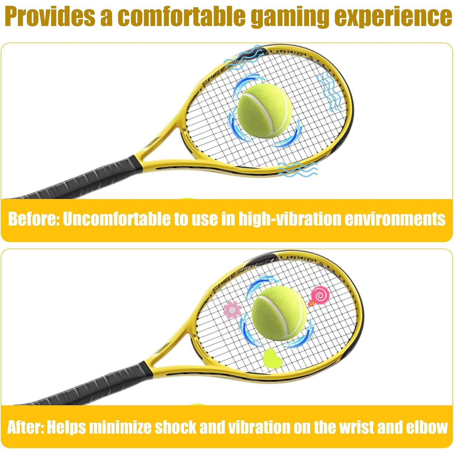 18 Amortiguadores de Vibración para Raquetas de Tenis Gosknor