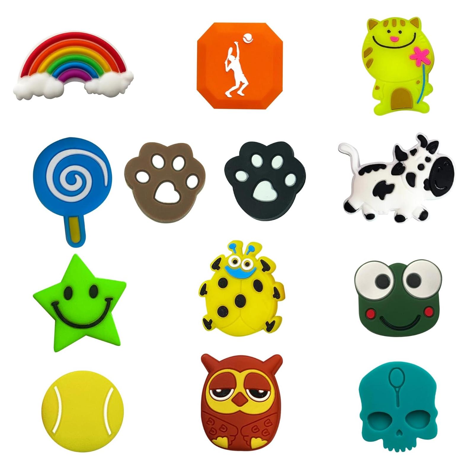 Amortiguadores de Vibración para Raqueta de Tenis LENGAUC - Paquete de 13