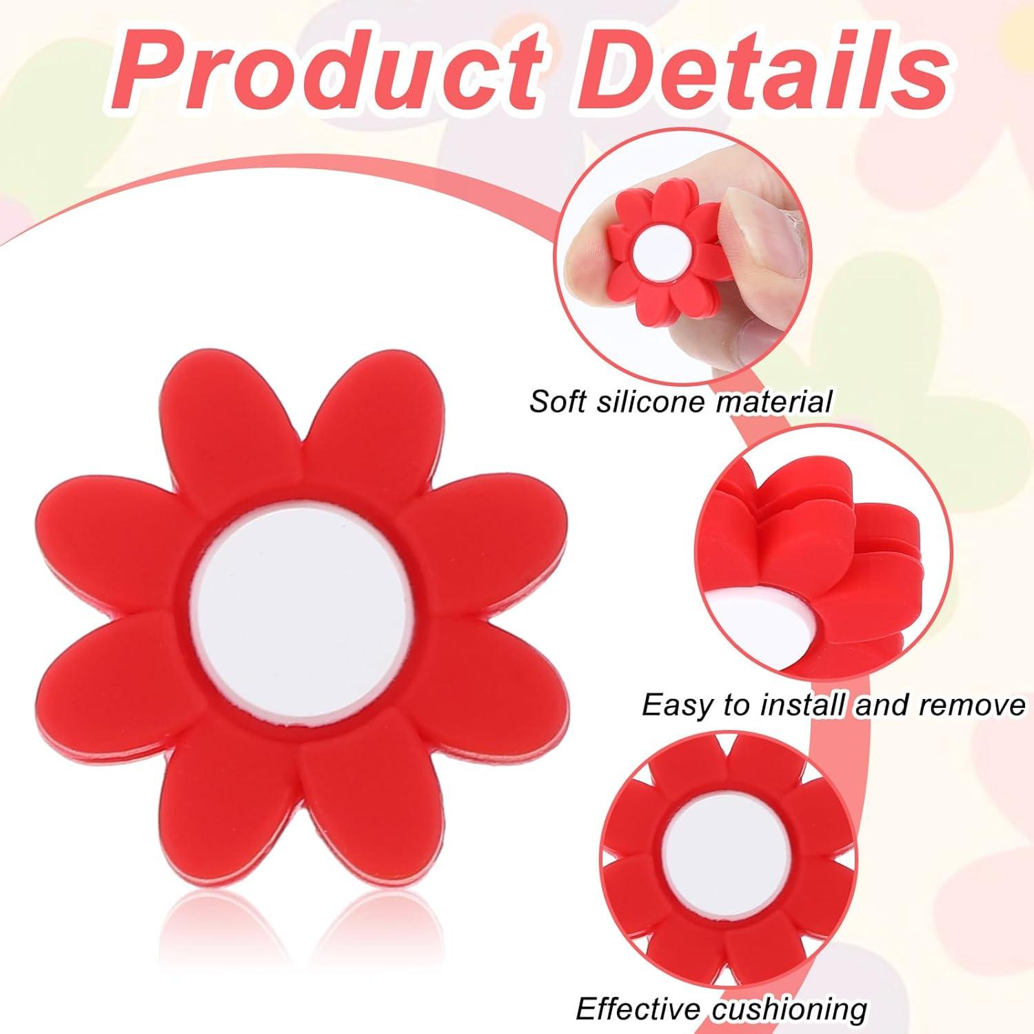 6 Amortiguadores de Tenis LLOUSSAK Silicona Flor Colorida