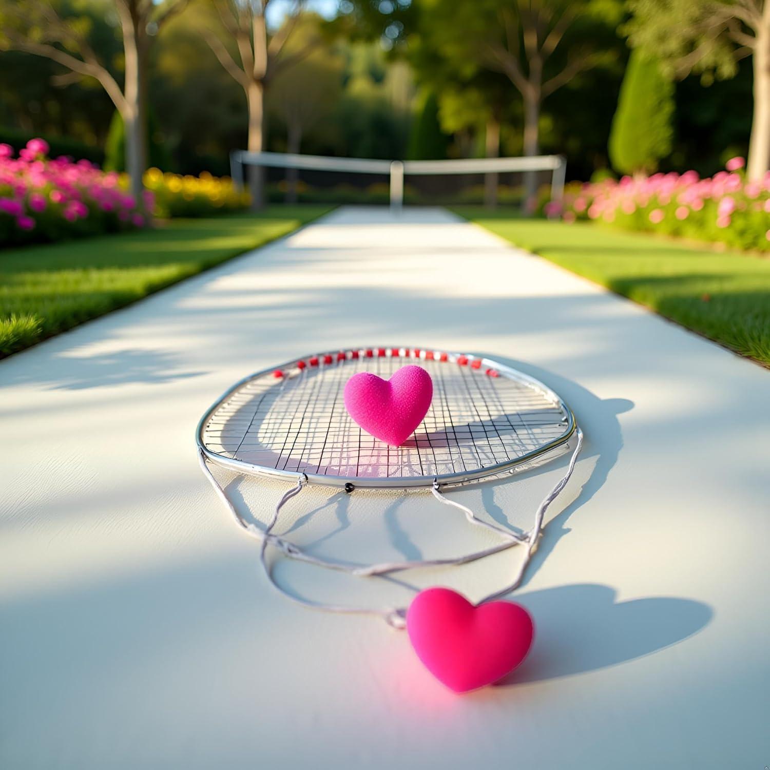 Amortiguador de Vibración Jinshining Corazón Rosa para Tenis