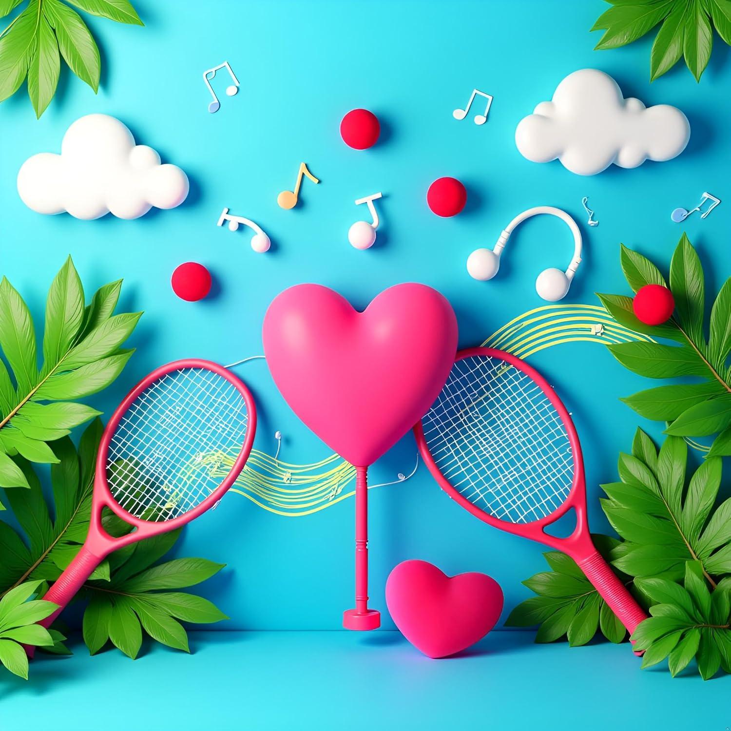 Amortiguador de Vibración Jinshining Corazón Rosa para Tenis