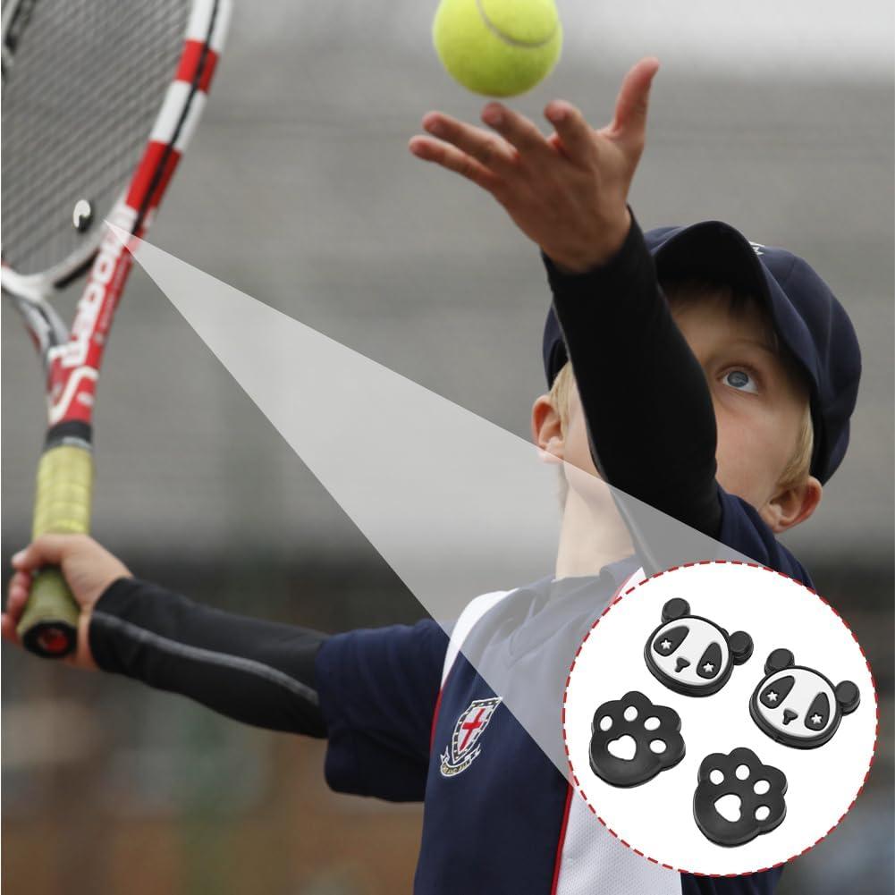 Amortiguadores de Raquetas de Tenis Lwuey Panda 4PCS Silicona