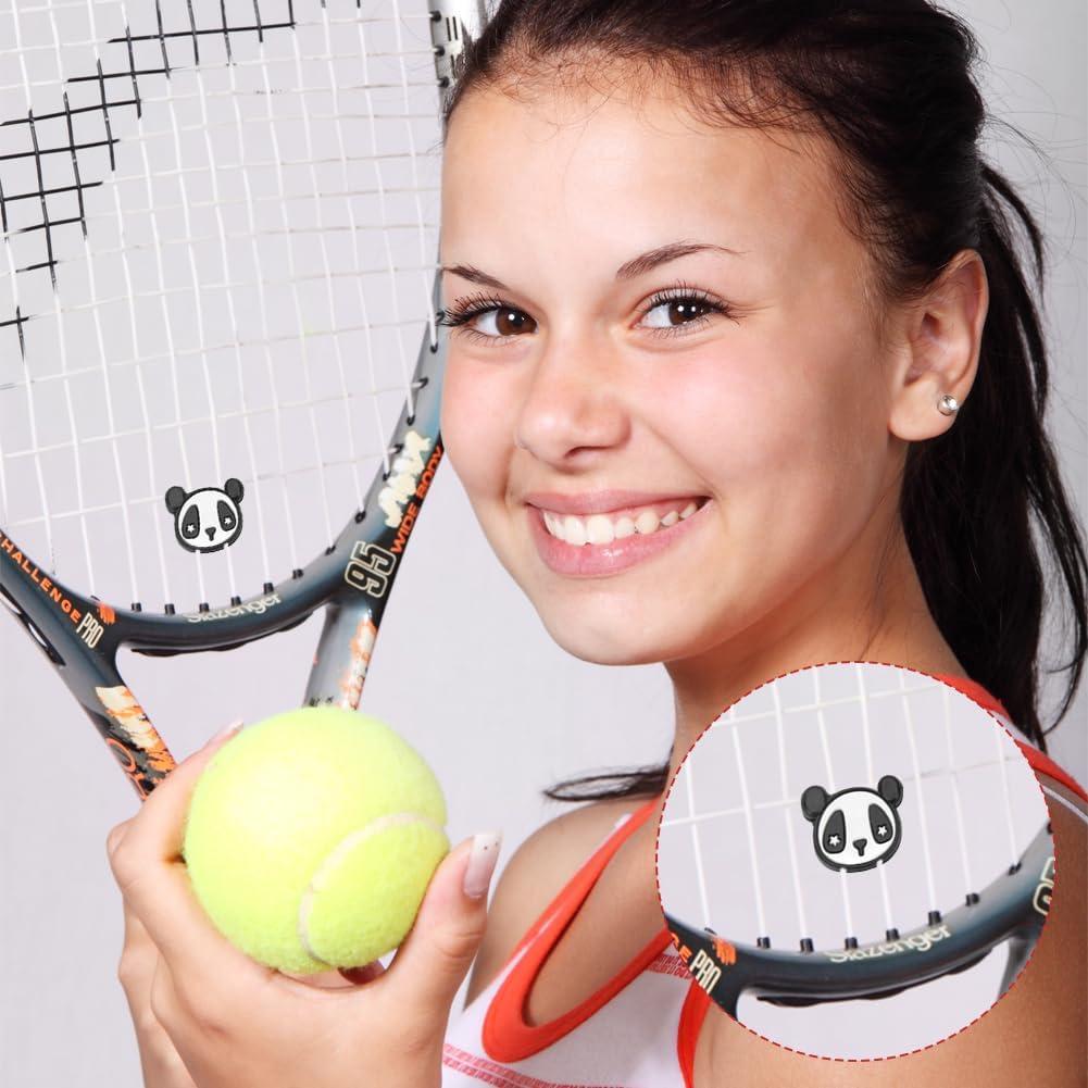 Amortiguadores de Raquetas de Tenis Lwuey Panda 4PCS Silicona