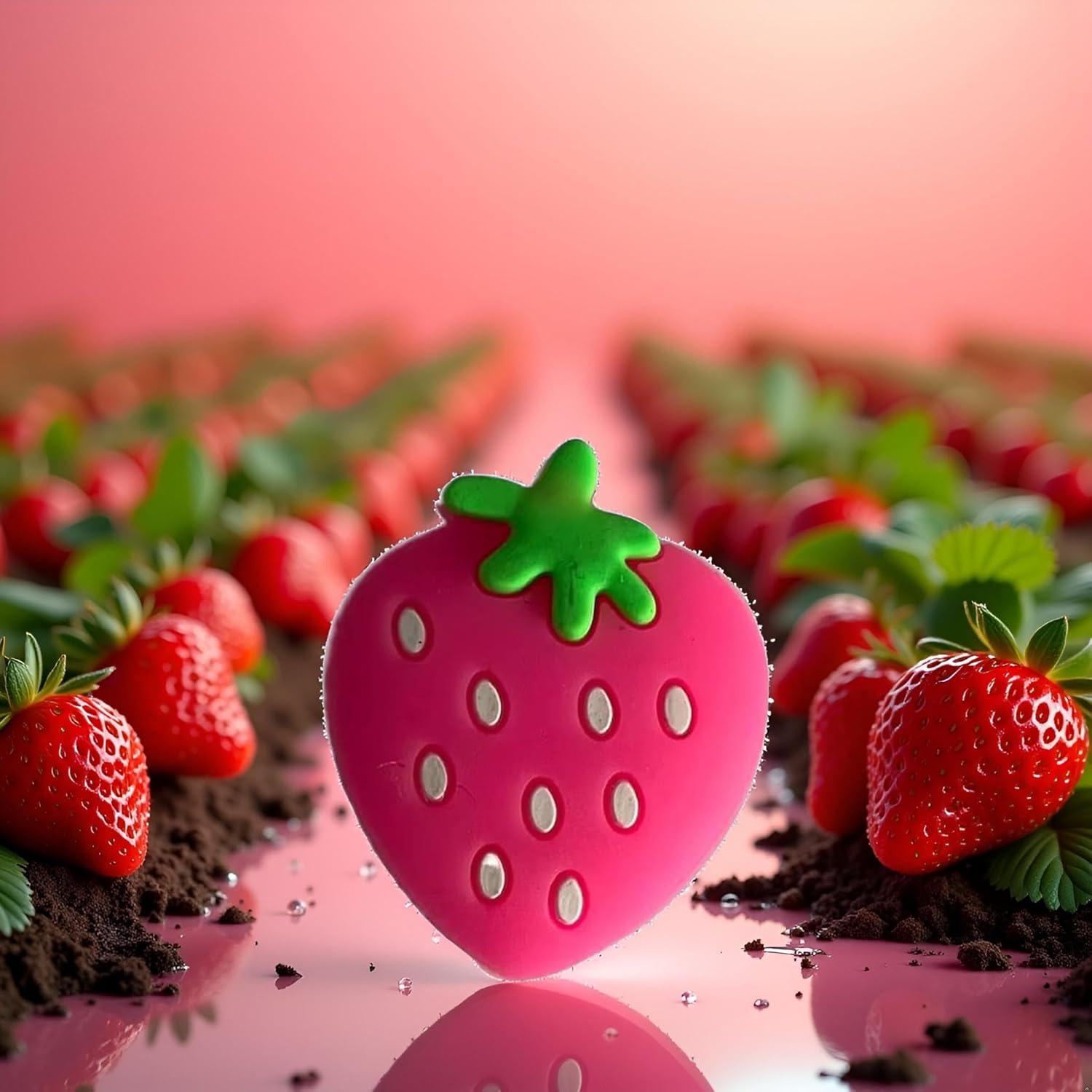 Amortiguador de Vibración Raqueta Tenis Jinshining Fresa Rosa