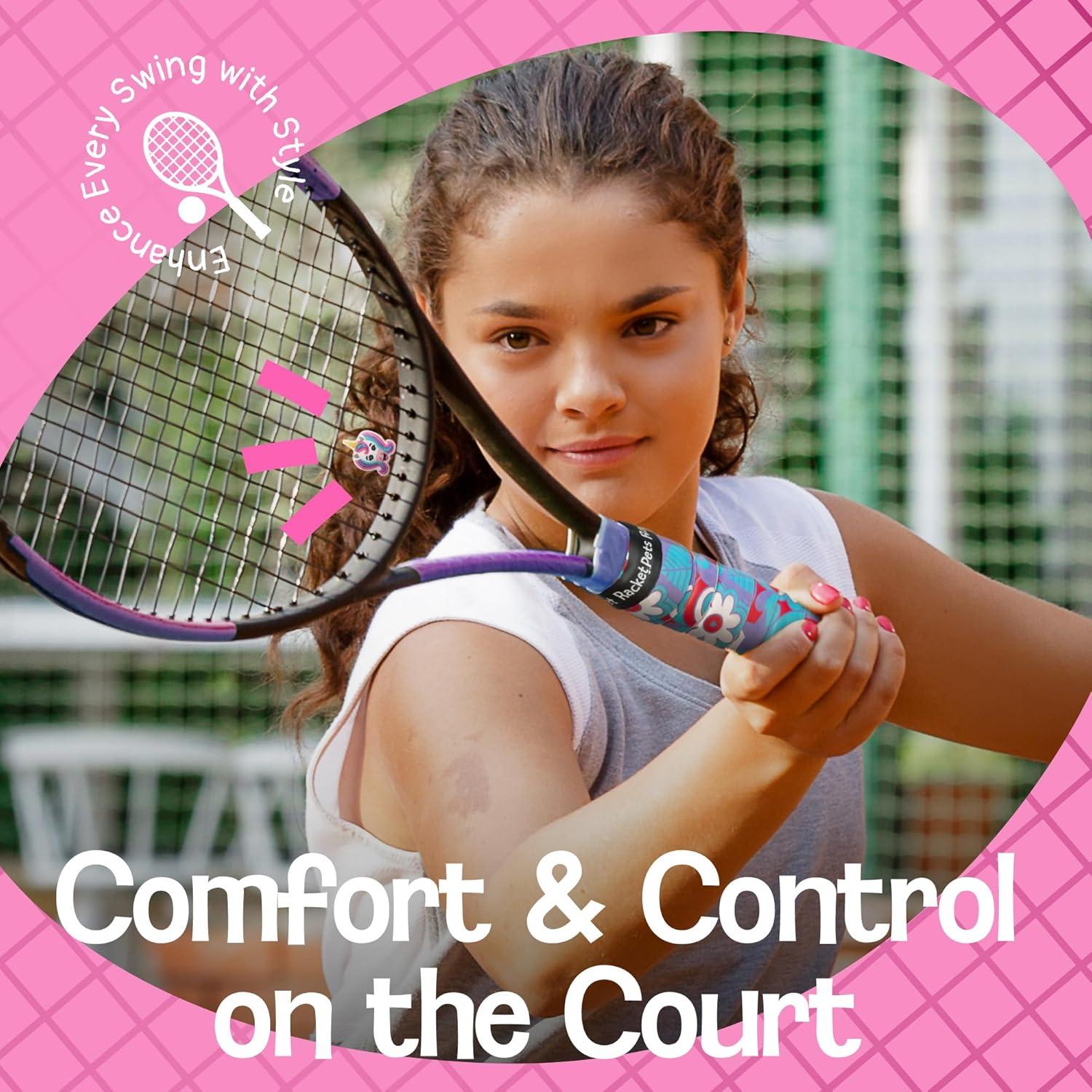 Dampener y Cinta de Agarre Racket Pets Flamingo Tenis