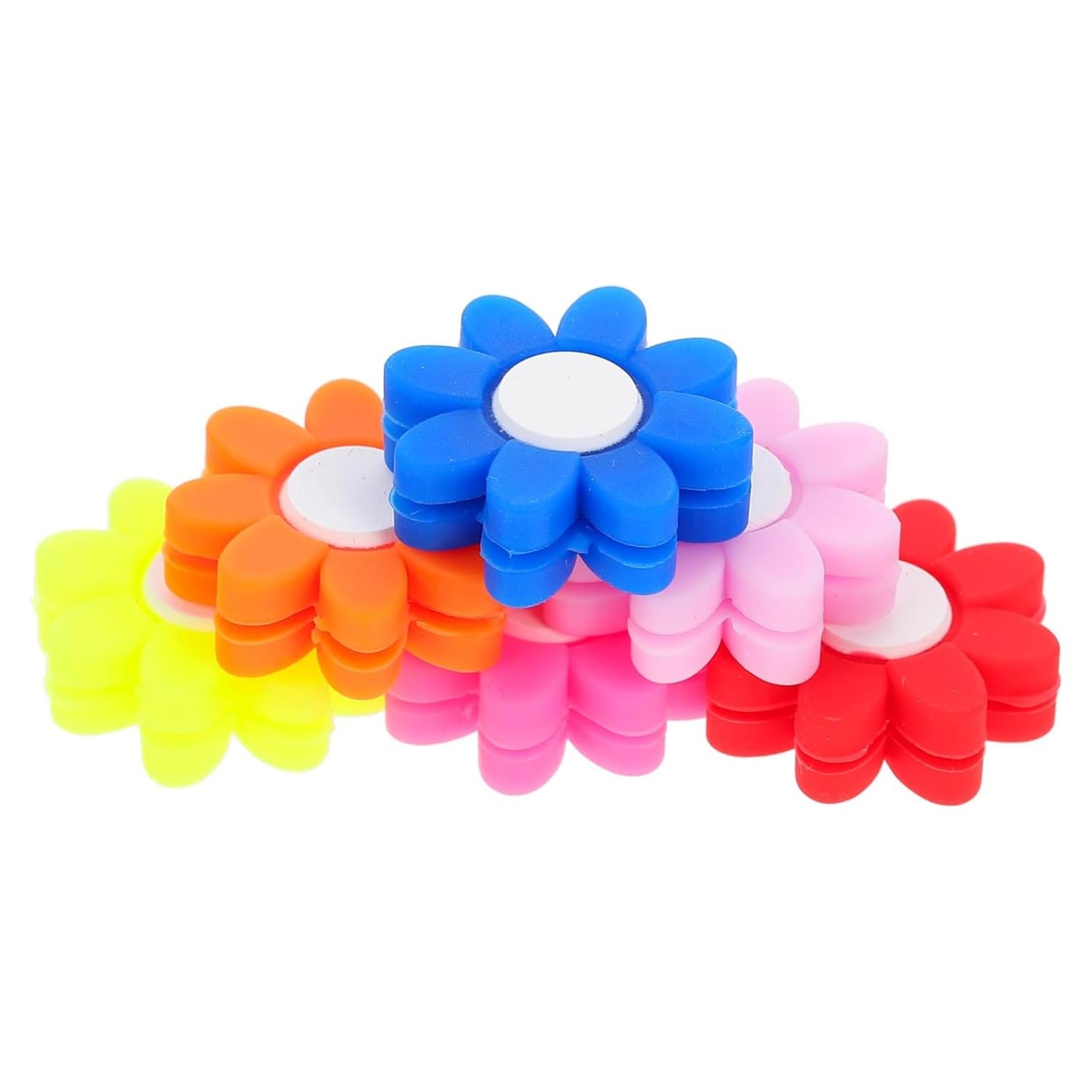 6 Amortiguadores de Tenis Silicona Flor Gogogmee 3x3cm