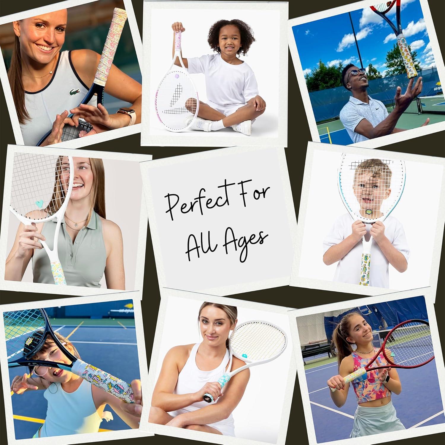 Juego de Agarre y Amortiguador de Tenis Fresas y Crema