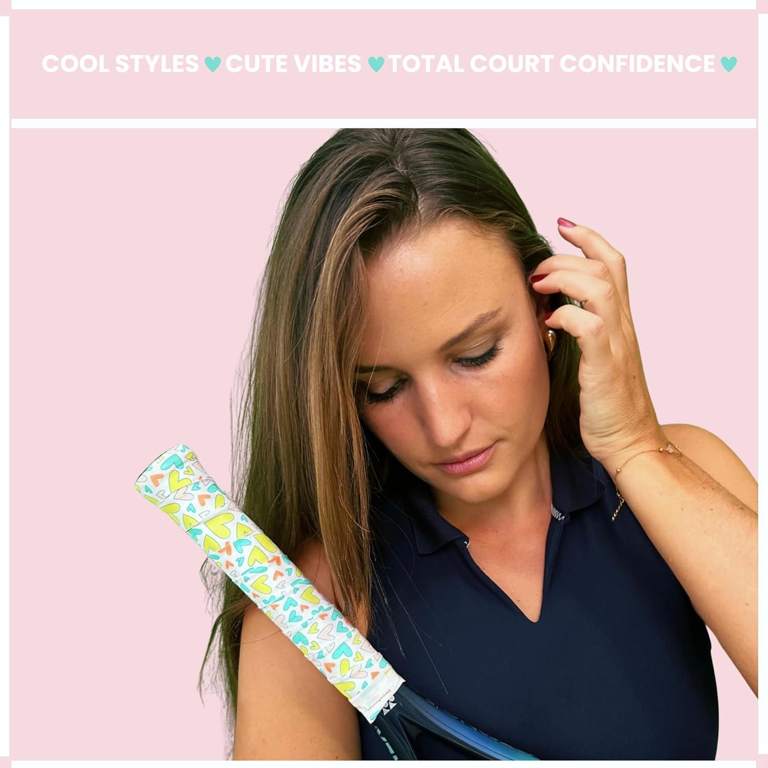 Juego de Agarre y Amortiguador de Tenis Fresas y Crema