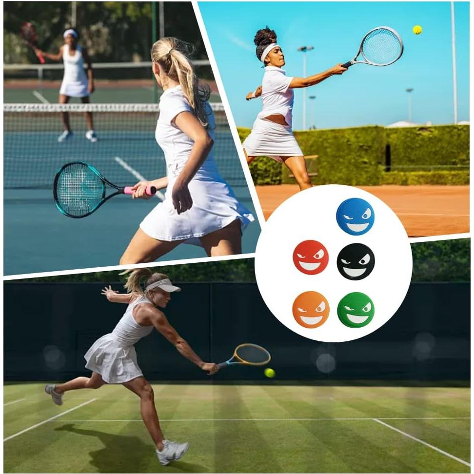 Amortiguadores de Raqueta de Tenis TAORANJU 5 Pcs Silicona