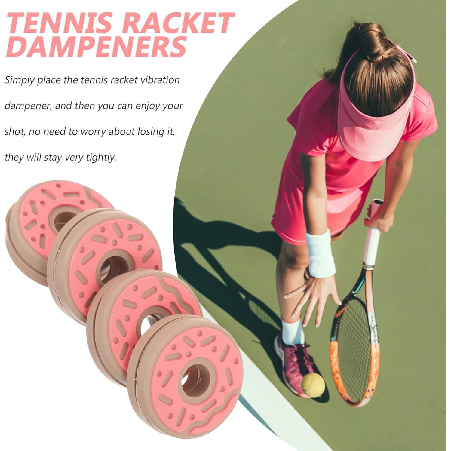 4 Amortiguadores de Vibración para Raqueta de Tenis Silicona