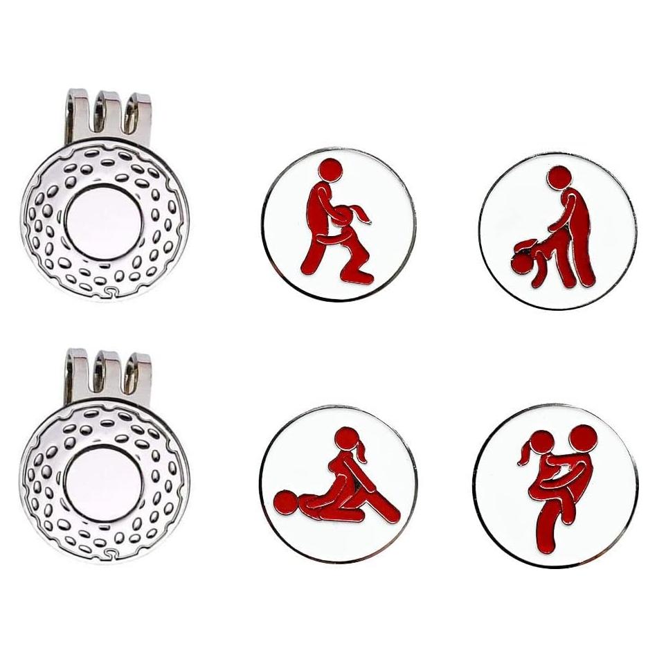 Marcadores de Pelotas de Golf JPTSDBNWMT con Clip Magnético