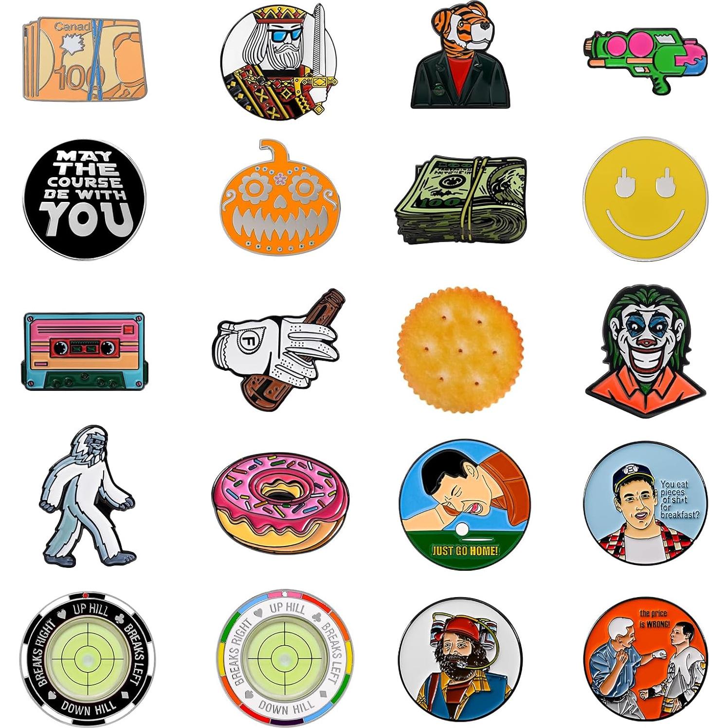 Marcador de Pelotas de Golf Sporty Buff - Diseño Único y Divertido