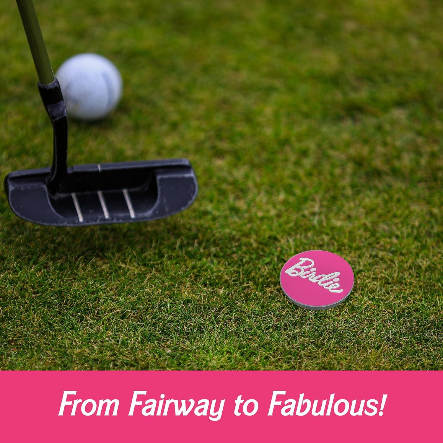 Marcador de Pelota de Golf Shanker Birdie - Clip Magnético Rosa