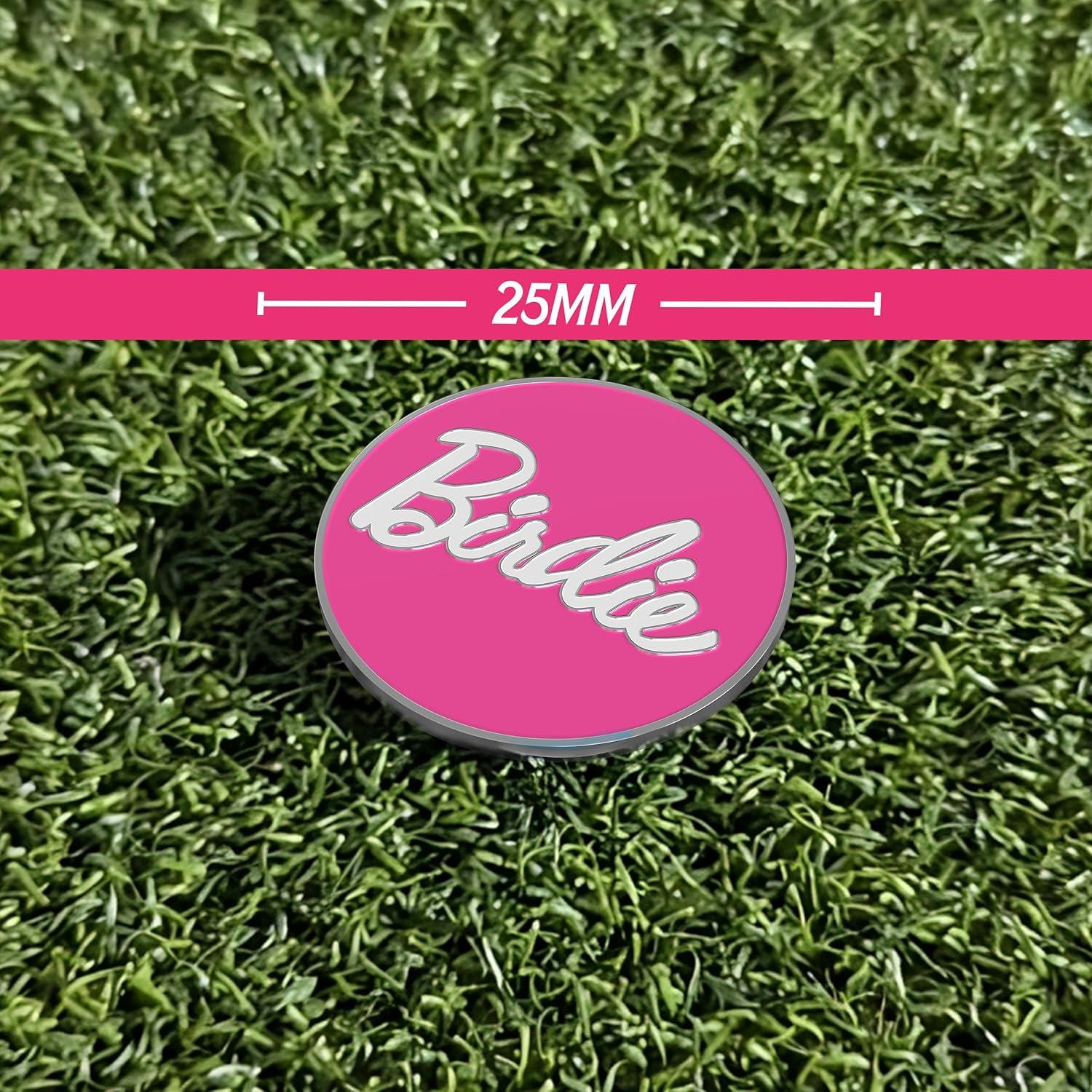 Marcador de Pelota de Golf Shanker Birdie - Clip Magnético Rosa