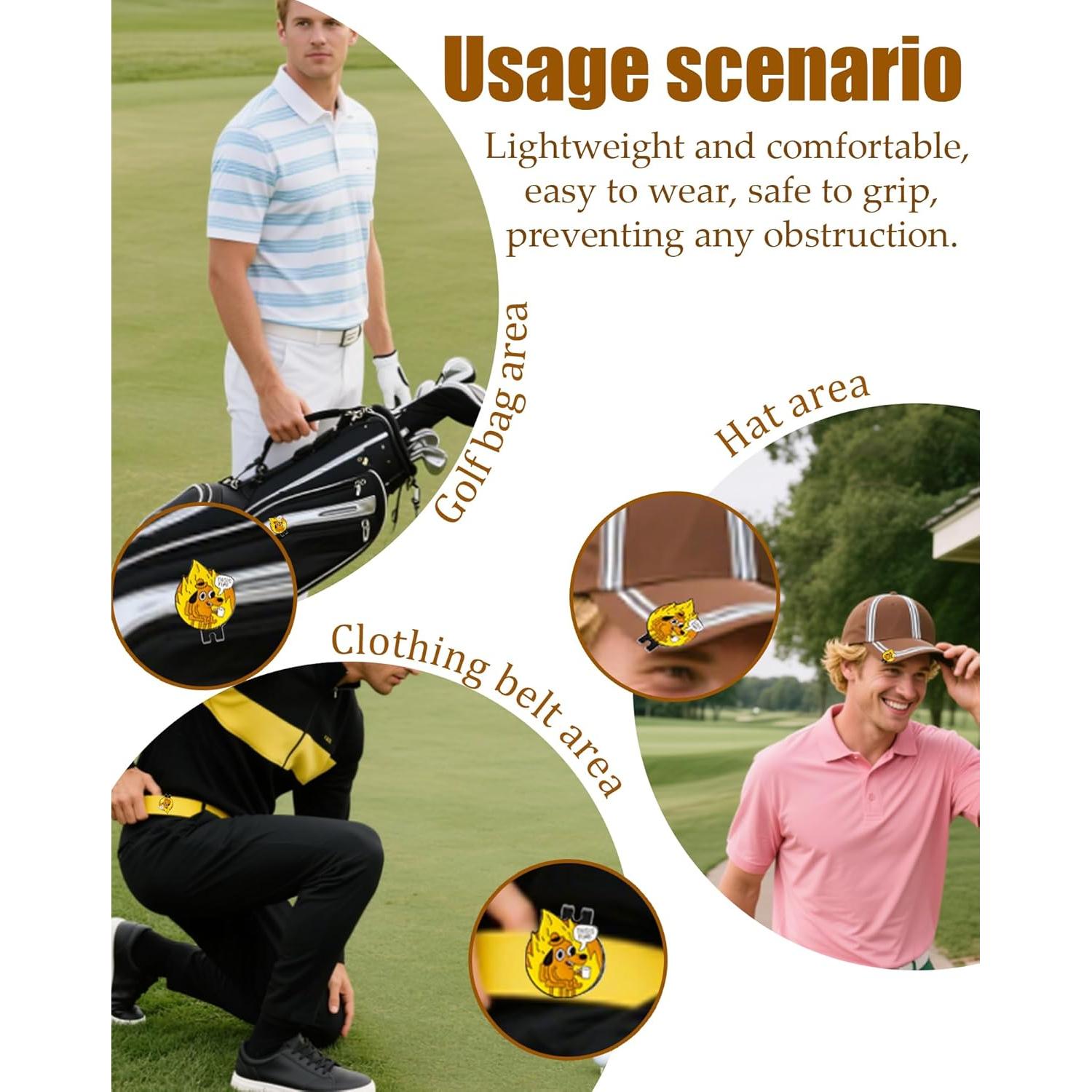 Marcador de Golf Magnético BSTWARM TIFGF01 - Acero Inoxidable