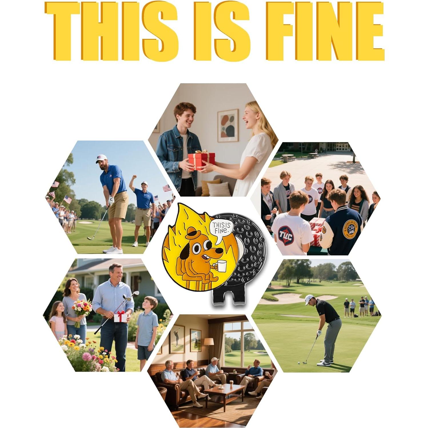 Marcador de Golf Magnético BSTWARM TIFGF01 - Acero Inoxidable