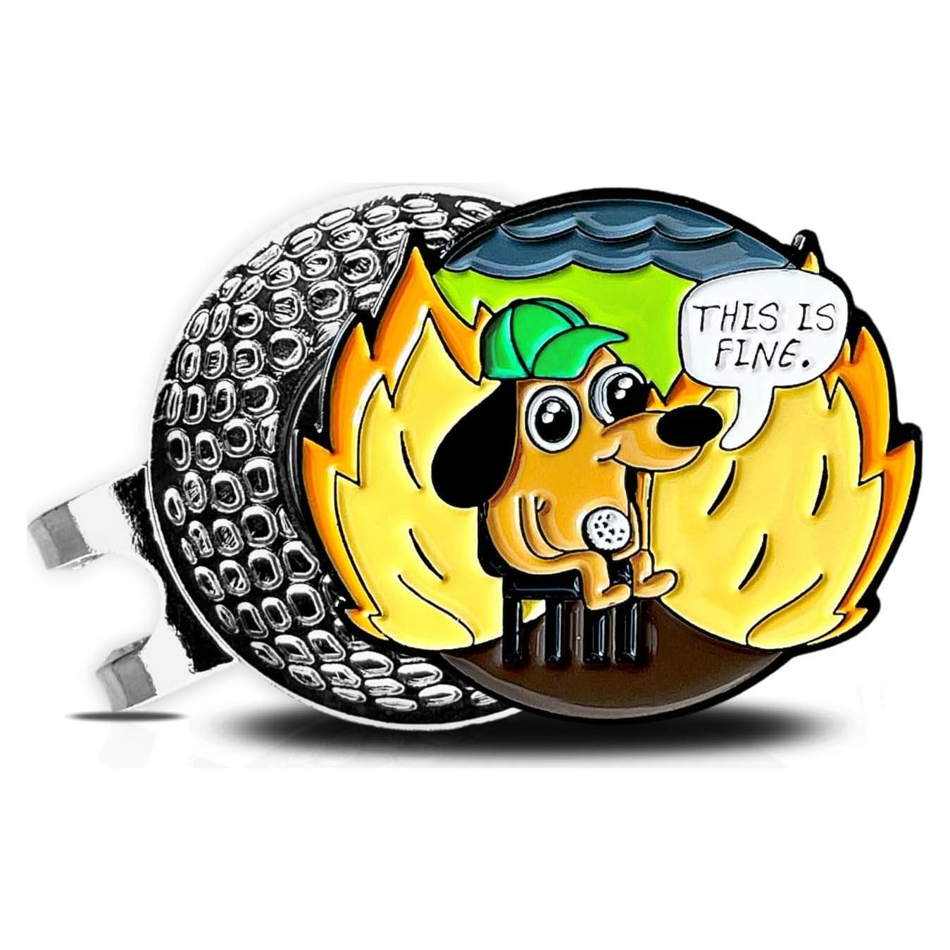 Clip Magnético para Sombrero con Marcador de Pelota Wolph - Accesorio de Golf Durable