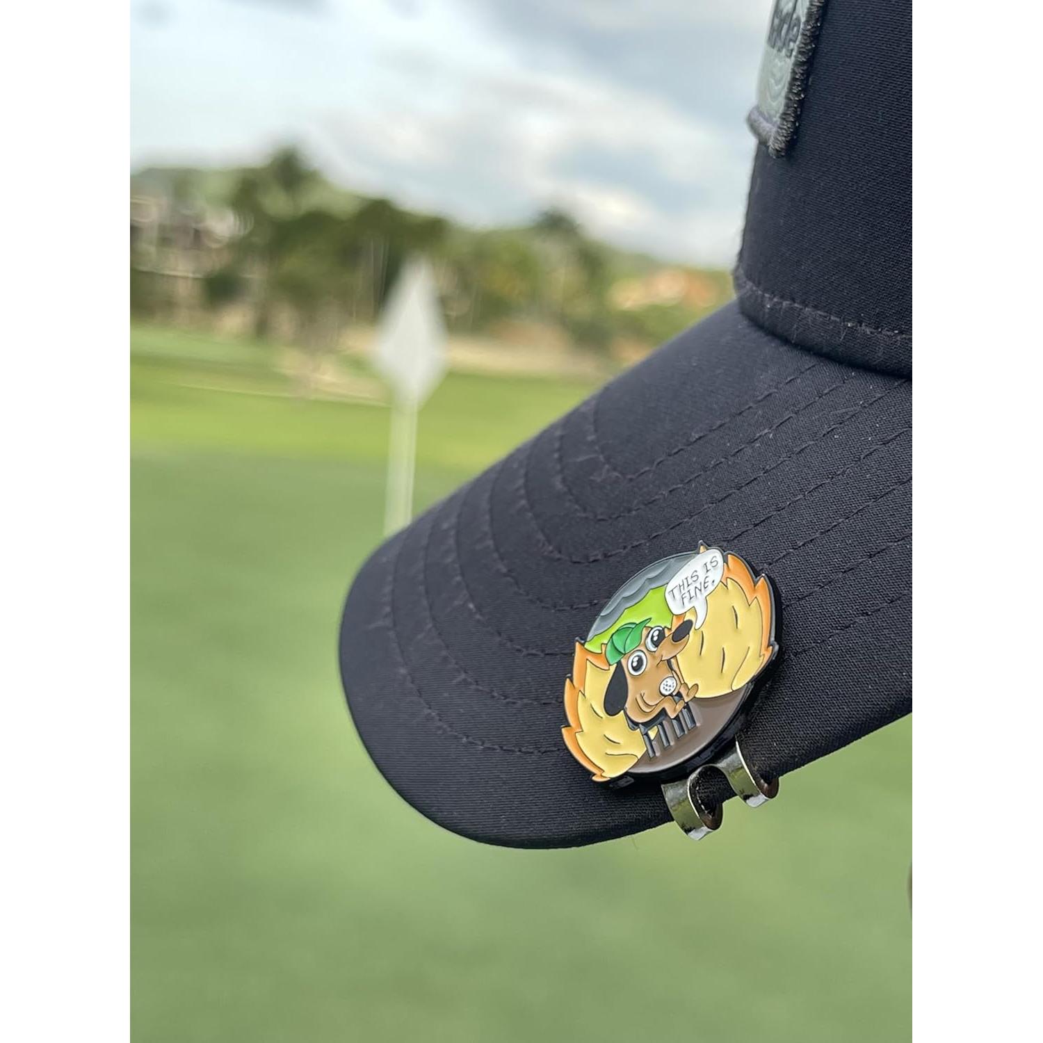 Clip Magnético para Sombrero con Marcador de Pelota Wolph - Accesorio de Golf Durable