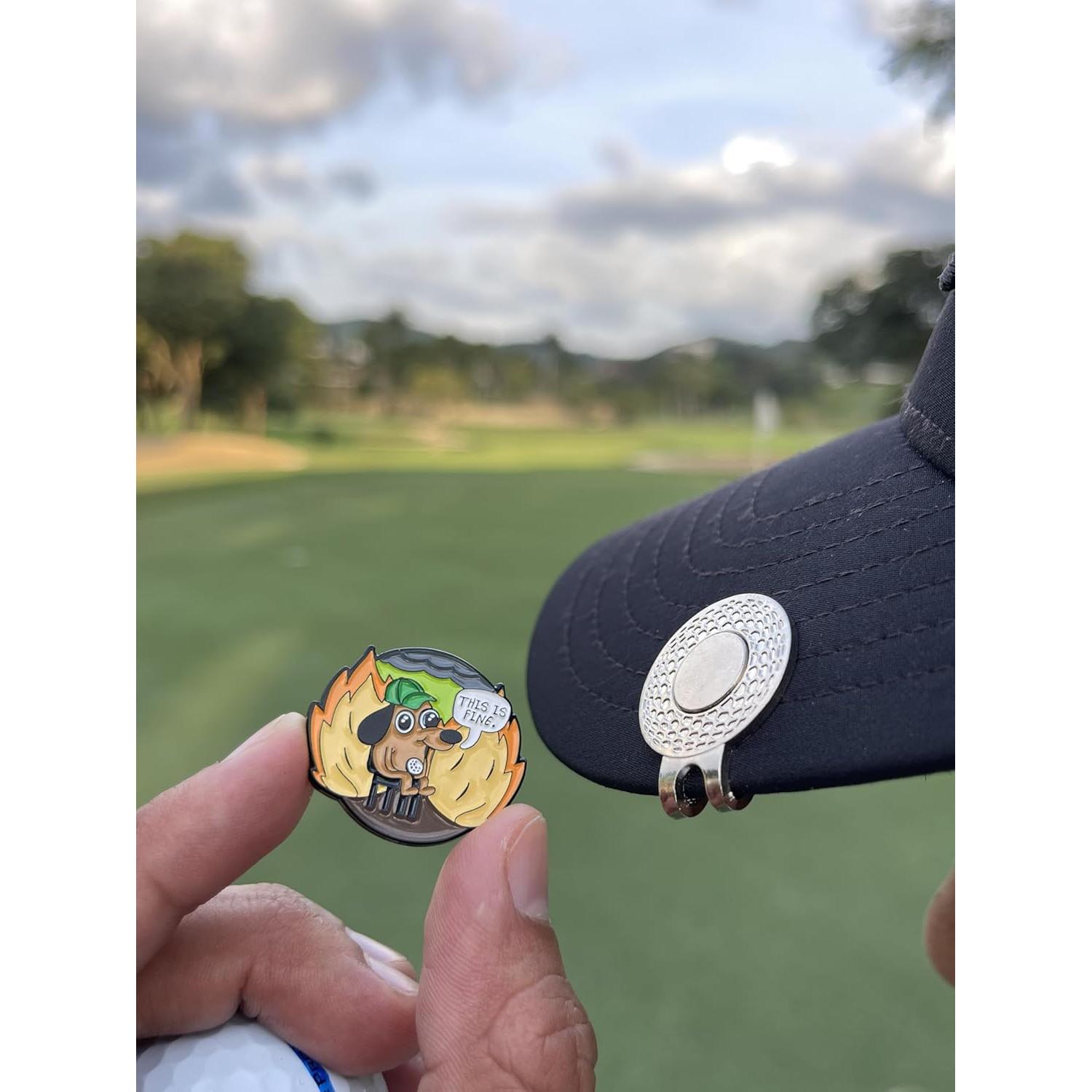 Clip Magnético para Sombrero con Marcador de Pelota Wolph - Accesorio de Golf Durable