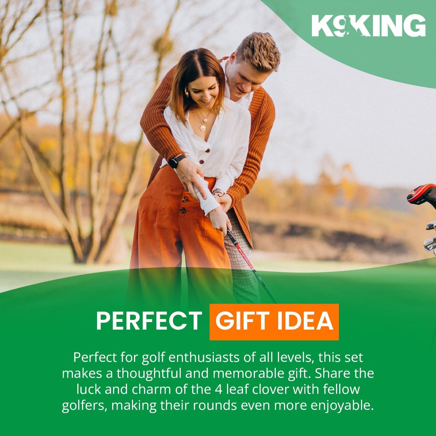 Marcador de Pelota de Golf K9King con Clip Magnético 4 Hojas