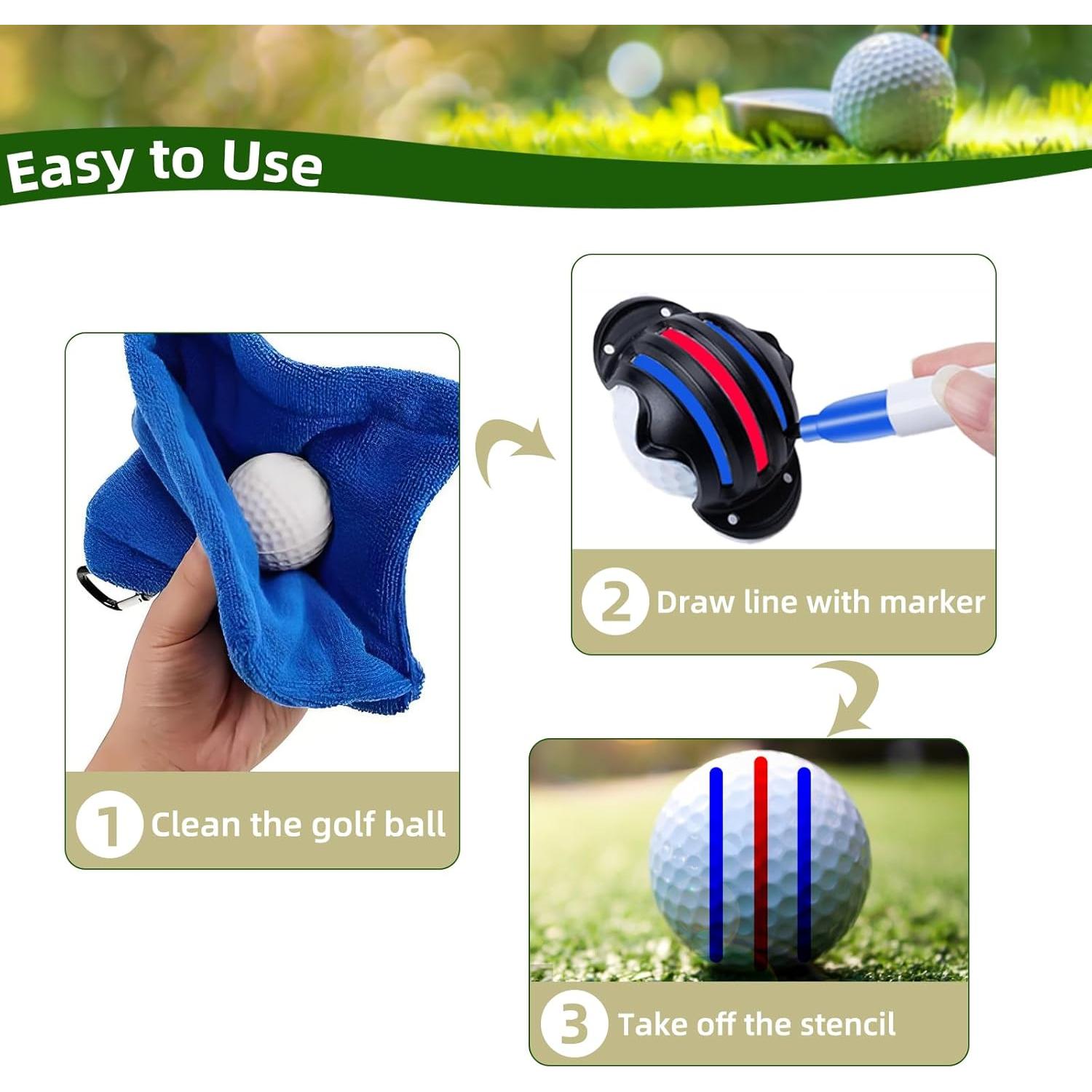 Juego de Marcadores de Pelotas de Golf HIFQUI con Estuche