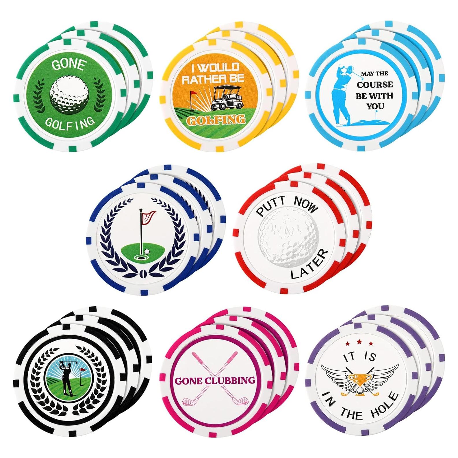 Marcadores de Pelotas de Golf Sosation 24 Pcs Diversión