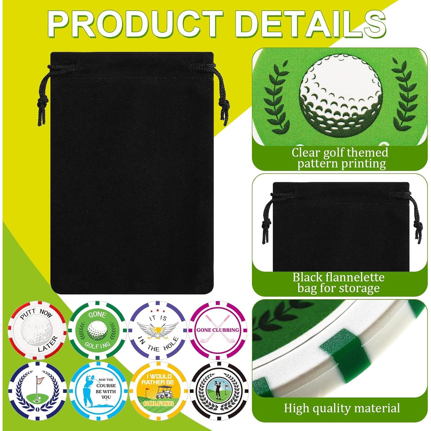 Marcadores de Pelotas de Golf Sosation 24 Pcs Diversión